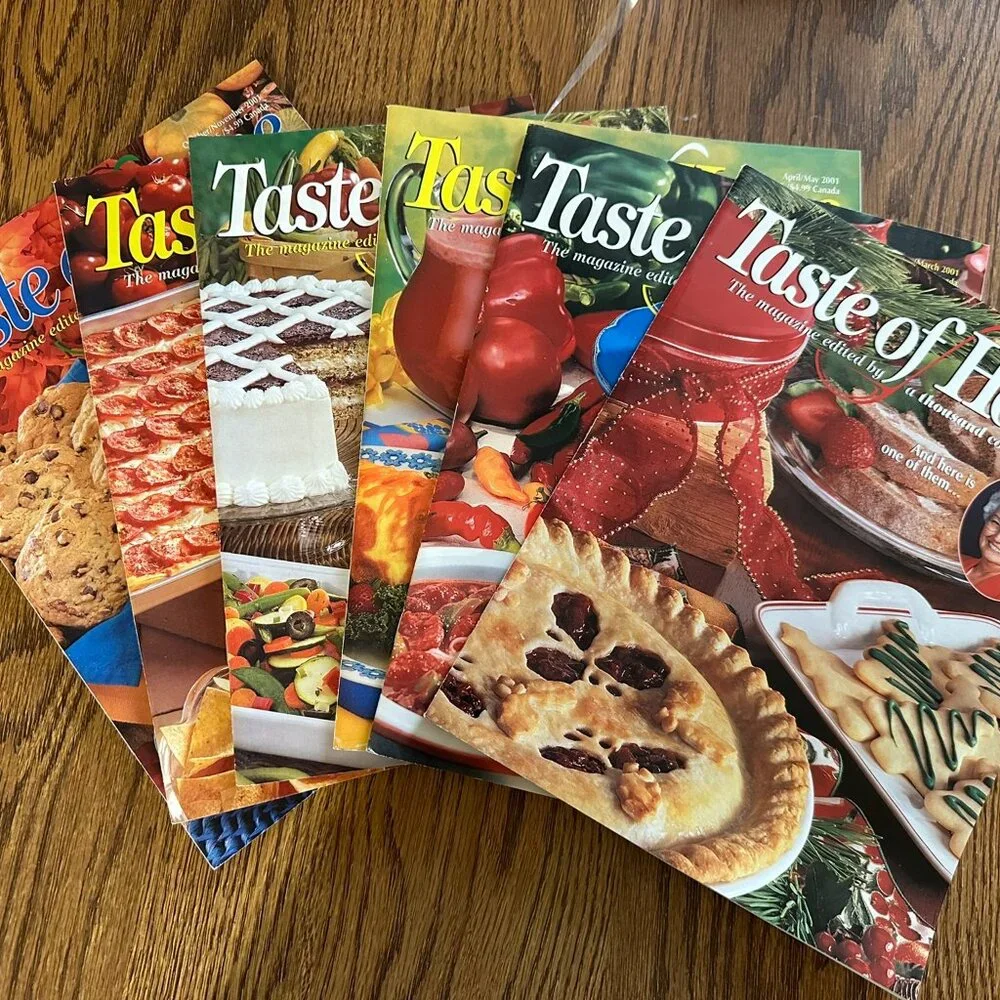 Vintage/Collector 2001 (6) Taste of Home Cooking Magazines